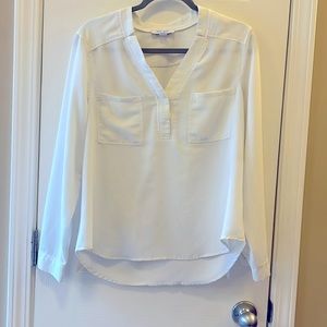 V neck  Nine West Ivory Blouse